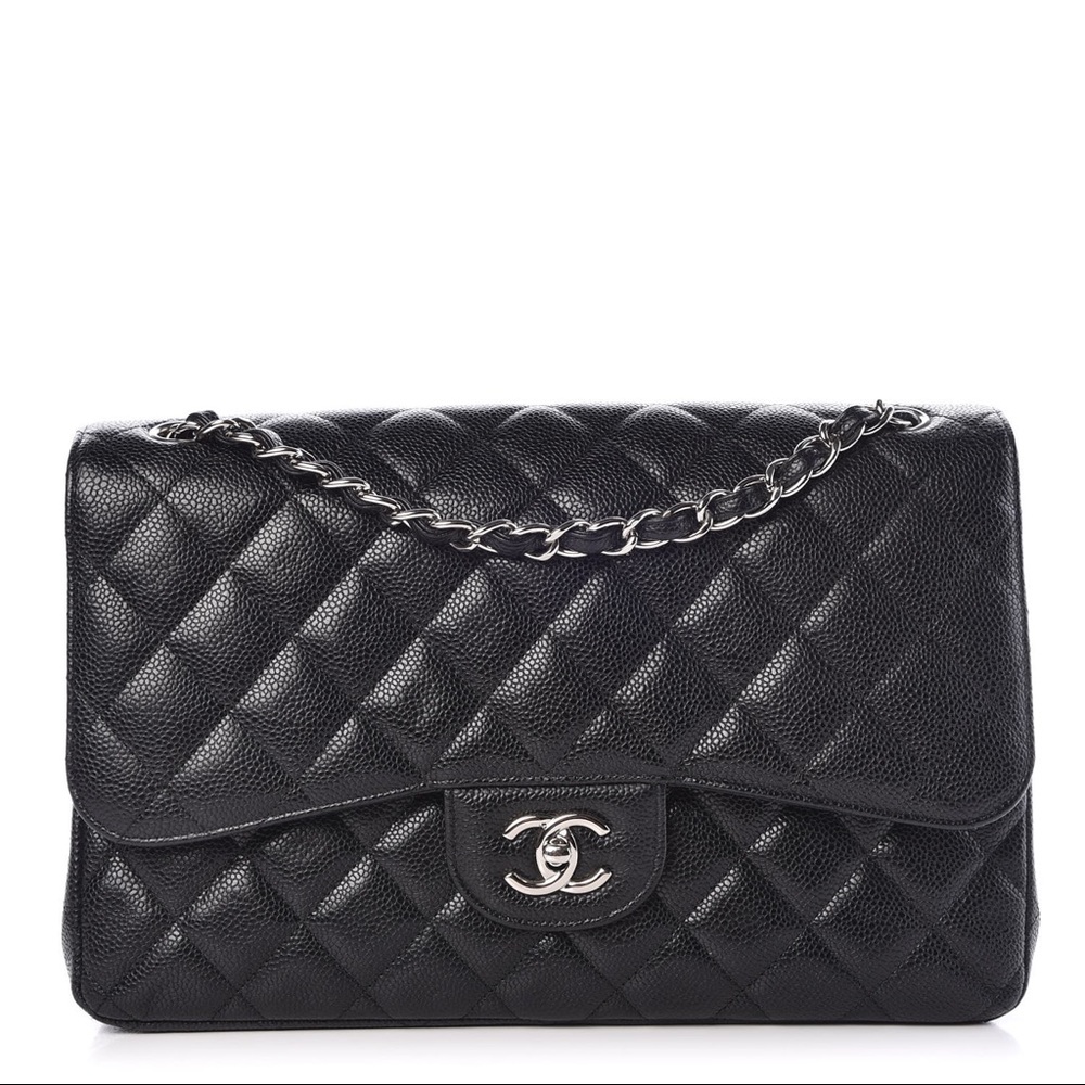 Chanel Caviar Jumbo Double Flap Bag